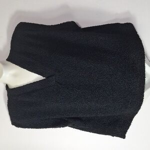 Good Luck Gem Short Sleeve Top Teddy Bear Black